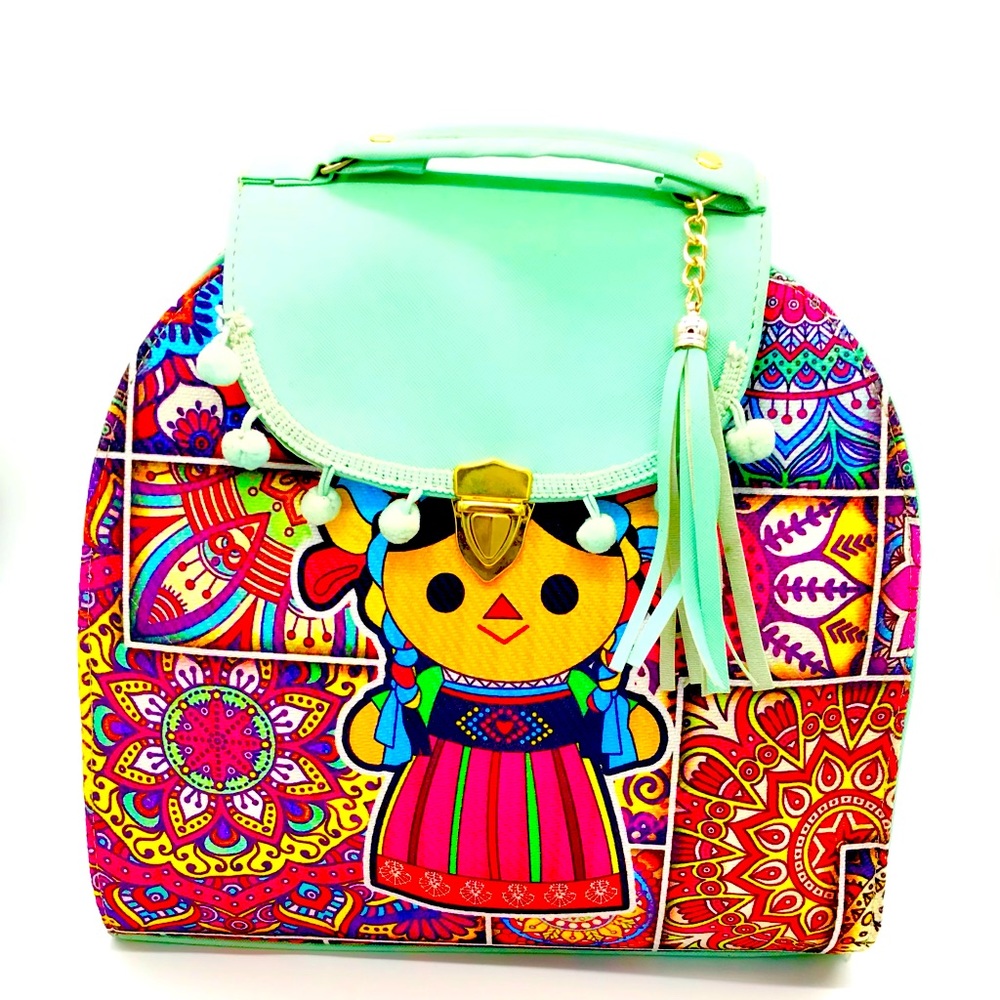 One of a kind stylish chiapaneco Jute  crossbody handbag